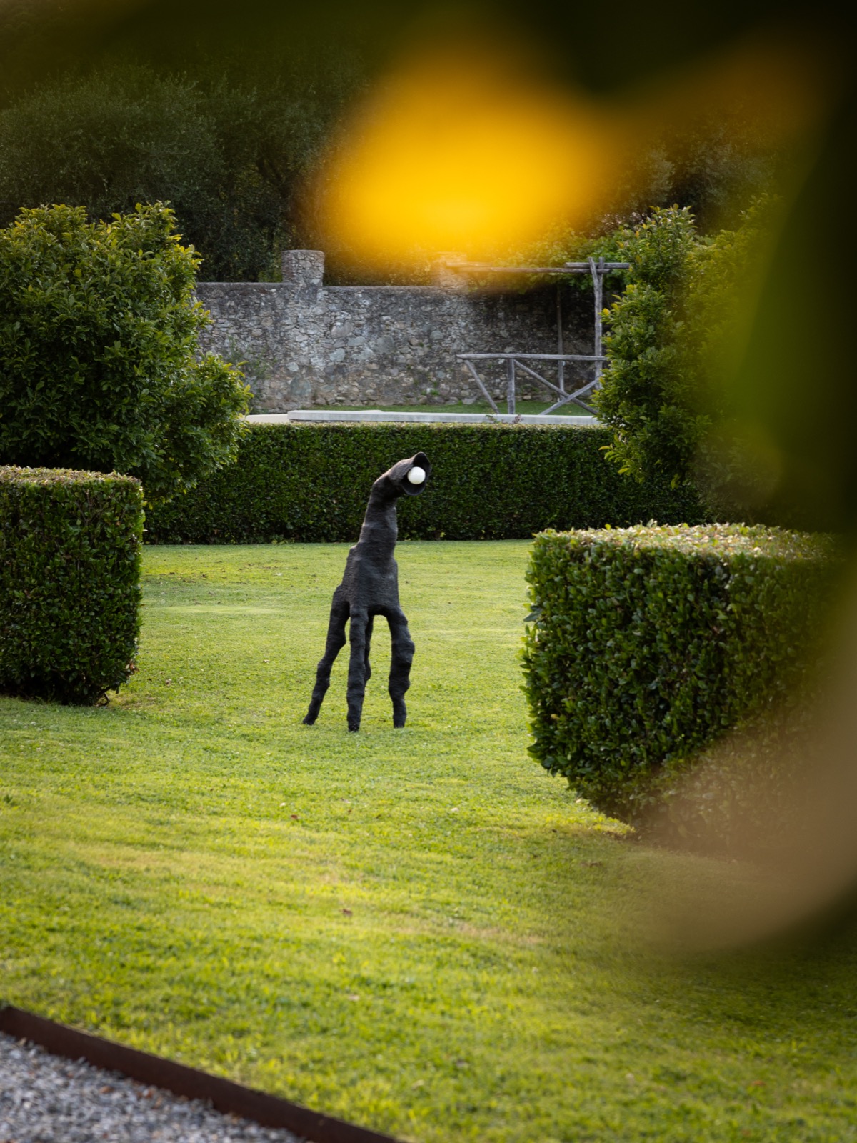 Sculpture — formal garden