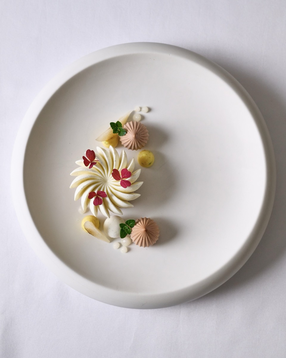 Seasonal dish with garden vegetables