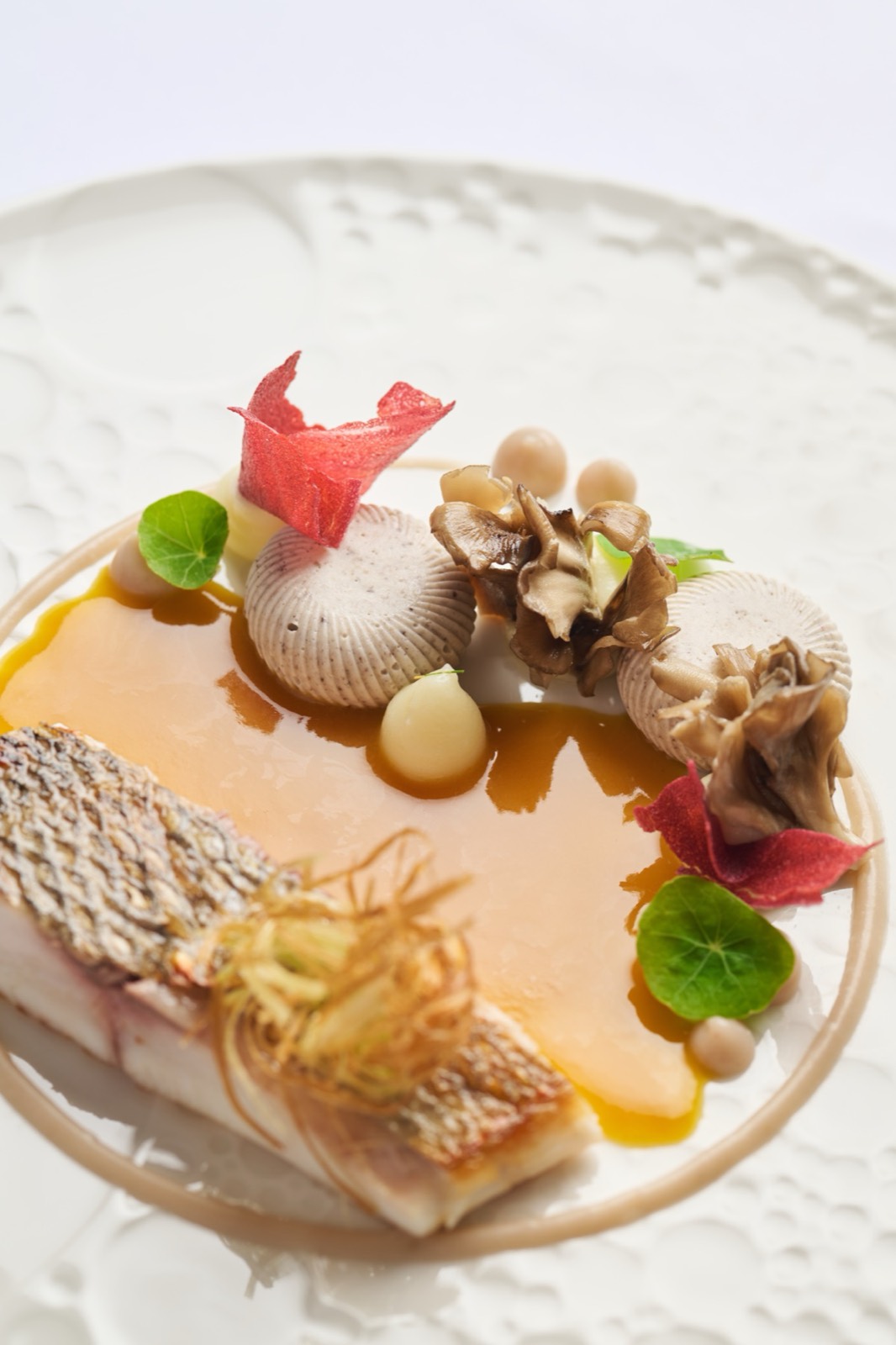 A course from the Villa Marie tasting menu