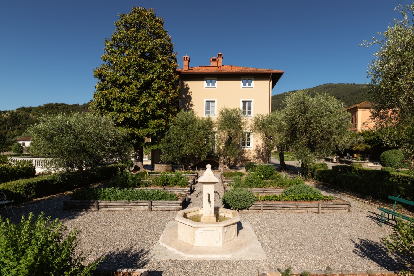 The Villa seen from the vegetable garden