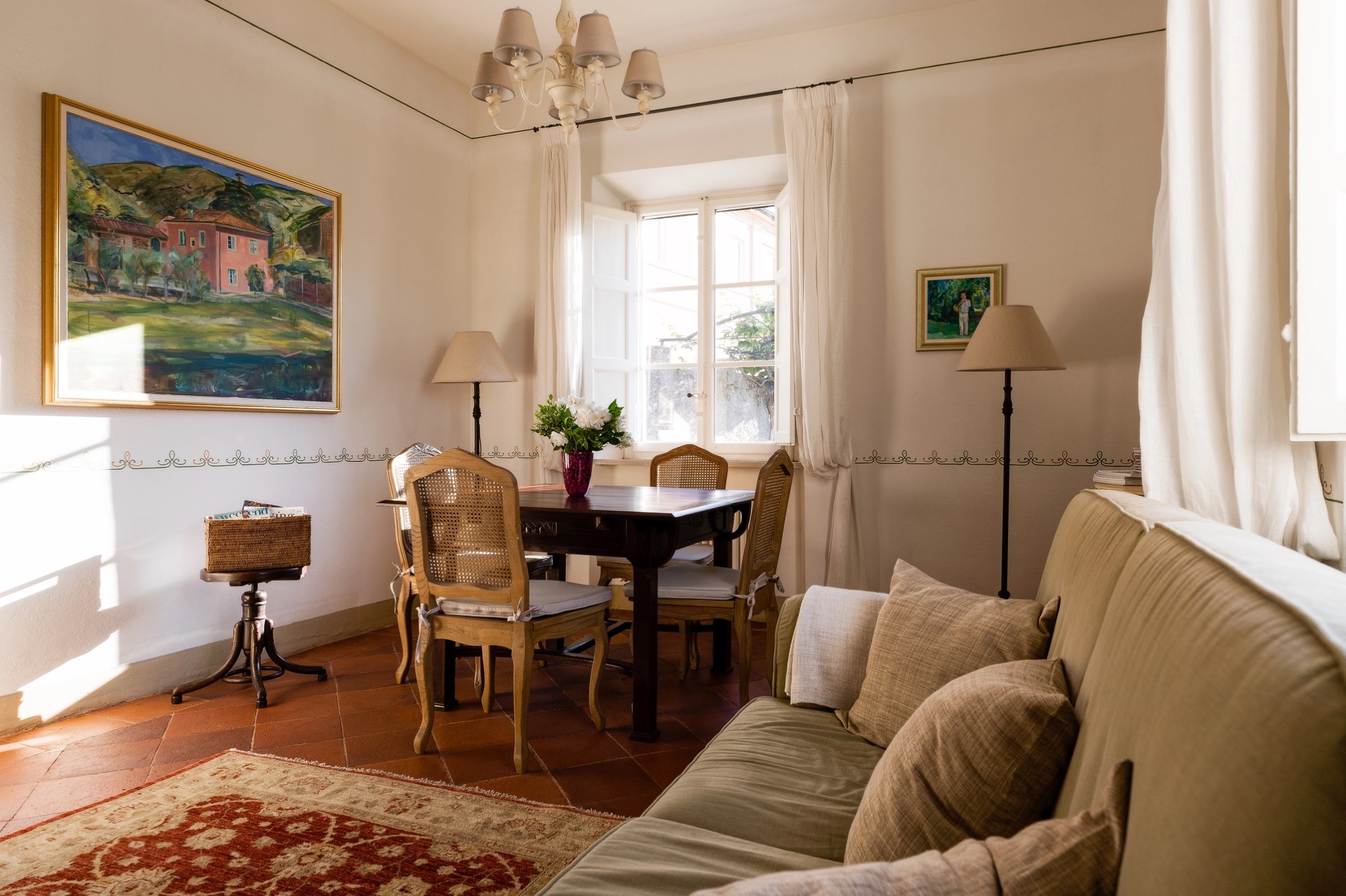 The living room of Casa del Contadino